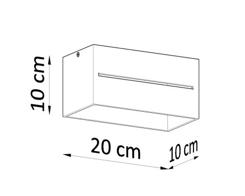 NOWOCZESNY PLAFON, CZARNY PROSTOKĄT, METAL 2 x GU9 NOWOCZESNY PLAFON, CZARNY PROSTOKĄT, METAL 2 x GU9