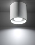 MAŁY BIAŁY PLAFON, OKRĄGŁY, DO SALONU, LAMPA LOFT, NOWOCZESNY 10 CM, G9
