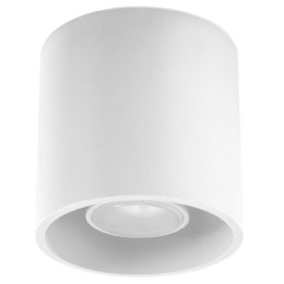 MAŁY BIAŁY PLAFON, OKRĄGŁY, DO SALONU, LAMPA LOFT, NOWOCZESNY 10 CM, G9