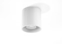 MAŁY BIAŁY PLAFON, OKRĄGŁY, DO SALONU, LAMPA LOFT, NOWOCZESNY 10 CM, G9