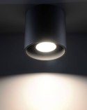 MAŁY CZARNY PLAFON, OKRĄGŁY, DO SALONU, LAMPA LOFT, NOWOCZESNY 10 CM, G9