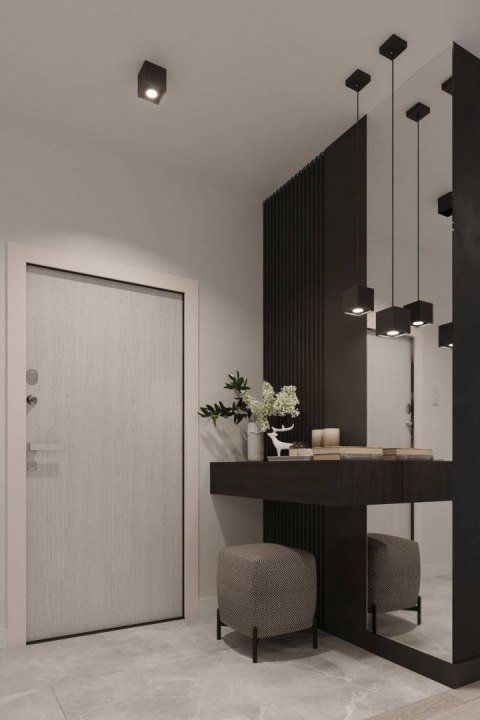 PODWÓJNY CZARNY PLAFON, PROSTOKĄT, LOFT, KORTYARZ PODWÓJNY CZARNY PLAFON, PROSTOKĄT, LOFT, KORTYARZ