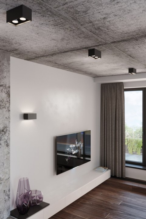 PODWÓJNY CZARNY PLAFON, PROSTOKĄT, LOFT, KORTYARZ PODWÓJNY CZARNY PLAFON, PROSTOKĄT, LOFT, KORTYARZ