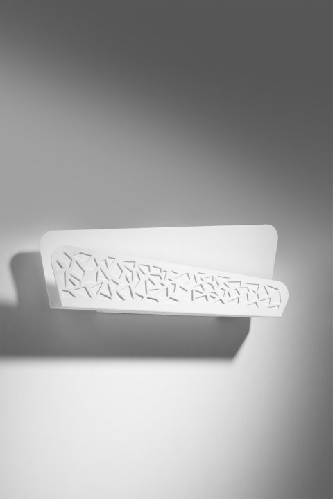 ELEGANCKI AŻUROWY KINKIET, BIAŁY, PODŁUŻNY, MODERN ELEGANCKI AŻUROWY KINKIET, BIAŁY, PODŁUŻNY, MODERN