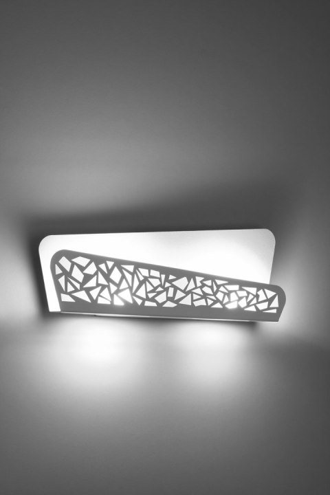 ELEGANCKI AŻUROWY KINKIET, BIAŁY, PODŁUŻNY, MODERN ELEGANCKI AŻUROWY KINKIET, BIAŁY, PODŁUŻNY, MODERN