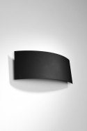STALOWY KINKIET, MINIMALISTYCZNY, ELEGANCKI CZARNY