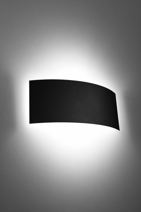 STALOWY KINKIET, MINIMALISTYCZNY, ELEGANCKI CZARNY STALOWY KINKIET, MINIMALISTYCZNY, ELEGANCKI CZARNY