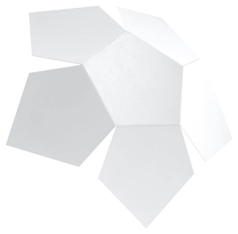 NOWOCZESNY BIAŁY KINKIET PENTA, ŚWIATŁO NA ŚCIANĘ, 30 cm NOWOCZESNY BIAŁY KINKIET PENTA, ŚWIATŁO NA ŚCIANĘ, 30 cm