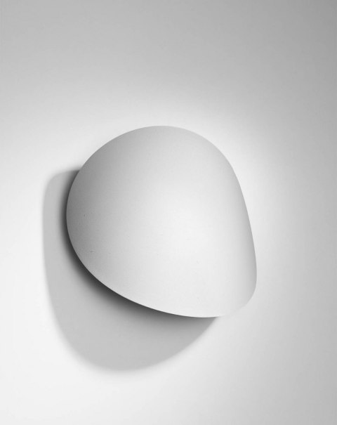 NOWOCZESNY OWALNY KINKIET - SENSES, 3D, BIAŁY, STAL, G9 NOWOCZESNY OWALNY KINKIET - SENSES, 3D, BIAŁY, STAL, G9