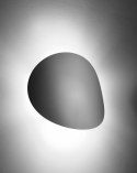 NOWOCZESNY OWALNY KINKIET - SENSES, 3D, BIAŁY, STAL, G9