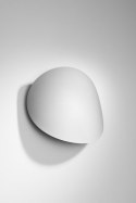 NOWOCZESNY OWALNY KINKIET - SENSES, 3D, BIAŁY, STAL, G9