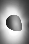 NOWOCZESNY OWALNY KINKIET - SENSES, 3D, BIAŁY, STAL, G9