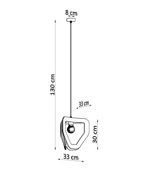 Lampa wisząca TRES biała Lampa wisząca TRES biała