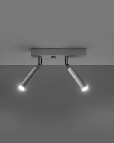 NOWOCZESNY REGULOWANY PLAFON, 2 LAMPY, BIAŁY, G9 NOWOCZESNY REGULOWANY PLAFON, 2 LAMPY, BIAŁY, G9