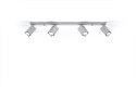 NOWOCZESNA SZARA LAMPA, SZYNA, SPOT, 4 x GU10