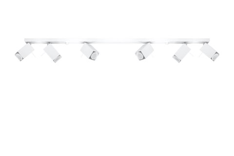 NOWOCZESNA BIAŁA LAMPA, SZYNA, SPOT, 6 x GU10 NOWOCZESNA BIAŁA LAMPA, SZYNA, SPOT, 6 x GU10