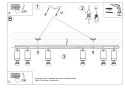 NOWOCZESNA CZARNA LAMPA, SZYNA, SPOT, 6 x GU10