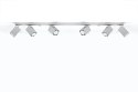 NOWOCZESNA SZARA LAMPA, SZYNA, SPOT, 6 x GU10