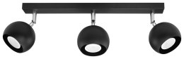 NOWOCZESNY CZARNY PLAFON, ELEGANCKI, 3 x GU10