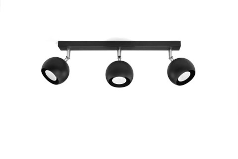 NOWOCZESNY CZARNY PLAFON, ELEGANCKI, 3 x GU10 NOWOCZESNY CZARNY PLAFON, ELEGANCKI, 3 x GU10