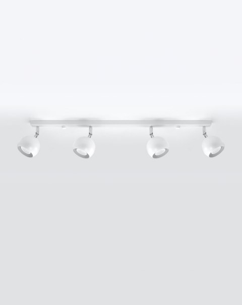 NOWOCZESNY BIAŁY PLAFON, ELEGANCKI, 4 x GU10 NOWOCZESNY BIAŁY PLAFON, ELEGANCKI, 4 x GU10