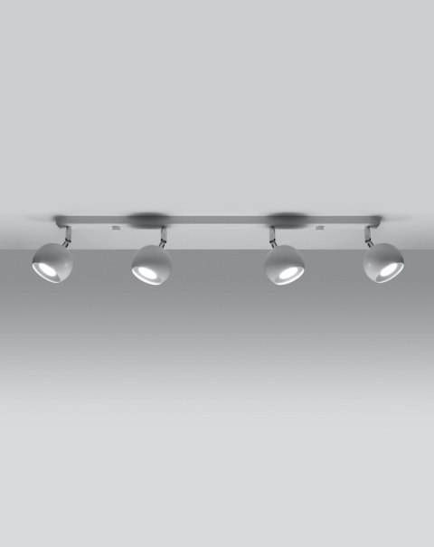 NOWOCZESNY BIAŁY PLAFON, ELEGANCKI, 4 x GU10 NOWOCZESNY BIAŁY PLAFON, ELEGANCKI, 4 x GU10