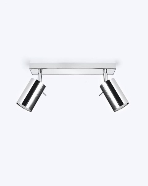 NOWOCZESNA LAMPA CHROM, REGULOWANY SPOT, 2 x GU10 NOWOCZESNA LAMPA CHROM, REGULOWANY SPOT, 2 x GU10