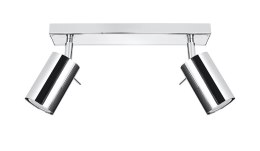 NOWOCZESNA LAMPA CHROM, REGULOWANY SPOT, 2 x GU10