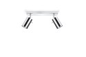 NOWOCZESNA LAMPA CHROM, REGULOWANY SPOT, 2 x GU10