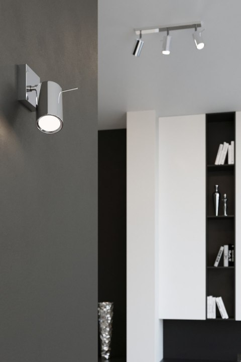 NOWOCZESNA LAMPA CHROM, REGULOWANY SPOT, 2 x GU10 NOWOCZESNA LAMPA CHROM, REGULOWANY SPOT, 2 x GU10