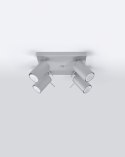 NOWOCZESNA SZARA LAMPA, REGULOWANY SPOT, 4 x GU10
