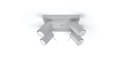 NOWOCZESNA SZARA LAMPA, REGULOWANY SPOT, 4 x GU10