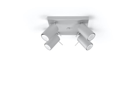 NOWOCZESNA SZARA LAMPA, REGULOWANY SPOT, 4 x GU10 NOWOCZESNA SZARA LAMPA, REGULOWANY SPOT, 4 x GU10