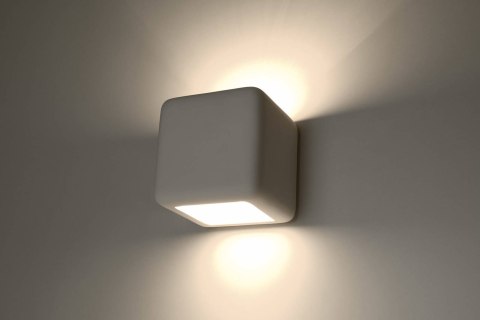 BIAŁY KINKIET CERAMICZNY NESTA, NOWOCZESNY KWADRAT BIAŁY KINKIET CERAMICZNY NESTA, NOWOCZESNY KWADRAT