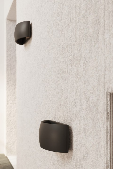ELEGANCKI KINKIET CERAMICZNY, POZIOMY - CZARNY ELEGANCKI KINKIET CERAMICZNY, POZIOMY - CZARNY