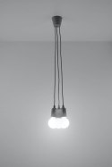Lampa wisząca DIEGO 3 szara