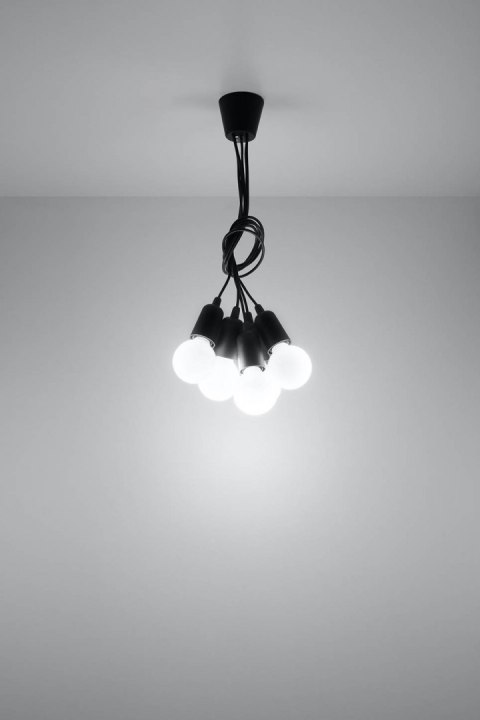 Lampa wisząca DIEGO 5 czarna Lampa wisząca DIEGO 5 czarna