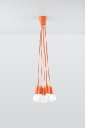 Lampa wisząca DIEGO 5 pomarańczowy