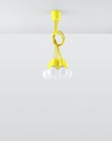 Lampa wisząca DIEGO 5 żółta