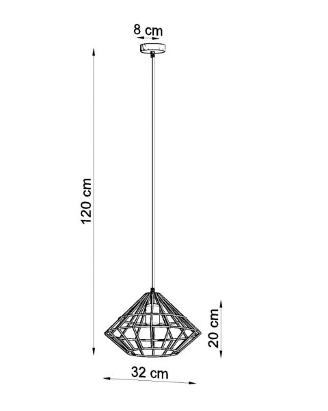 Lampa wisząca UMBERTO czarna Lampa wisząca UMBERTO czarna