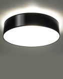 UNIWERSALNY OKRĄGŁY PLAFON  55 cm CZARNY, LOFT