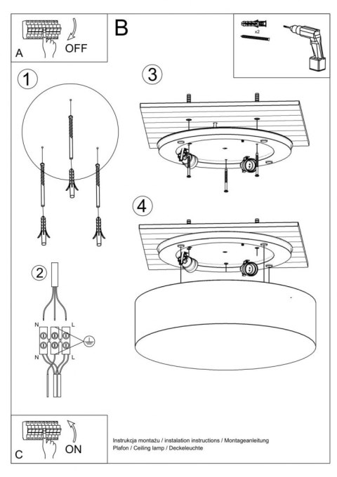 UNIWERSALNY OKRĄGŁY PLAFON 55 cm SZARY, DO SALONU UNIWERSALNY OKRĄGŁY PLAFON 55 cm SZARY, DO SALONU