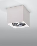 MAŁY BIAŁY PLAFON, KWADRAT, KOSTKA 14 CM, SALON