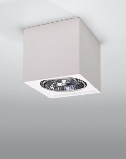MAŁY BIAŁY PLAFON, KWADRAT, KOSTKA 14 CM, SALON