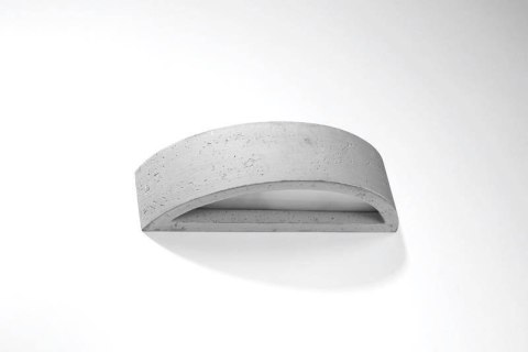 NOWOCZESNY BETONOWY KINKIET, PÓŁOKRĄGŁY, LOFT NOWOCZESNY BETONOWY KINKIET, PÓŁOKRĄGŁY, LOFT