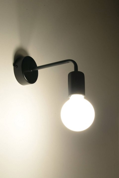 INDUSTRIALNY CZARNY KINKIET, PROSTY, METALOWY INDUSTRIALNY CZARNY KINKIET, PROSTY, METALOWY