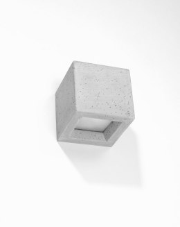 KWADRATOWY BETONOWY KINKIET, KOSTKA, INDUSTRIALNY