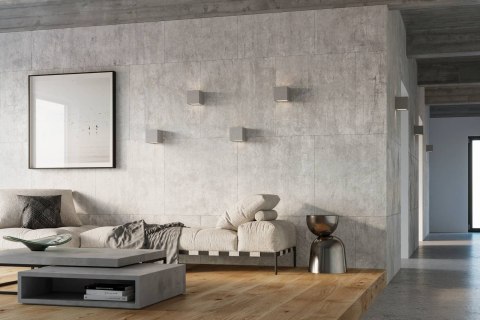 KWADRATOWY BETONOWY KINKIET, KOSTKA, INDUSTRIALNY KWADRATOWY BETONOWY KINKIET, KOSTKA, INDUSTRIALNY