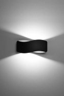 ASYMETRYCZNY POZIOMY KINKIET, CZARNY, 30 cm, LAMPA
