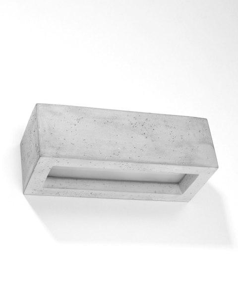 POZIOMY BETONOWY KINKIET, PROSTOKĄT, LOFT, 30 cm POZIOMY BETONOWY KINKIET, PROSTOKĄT, LOFT, 30 cm